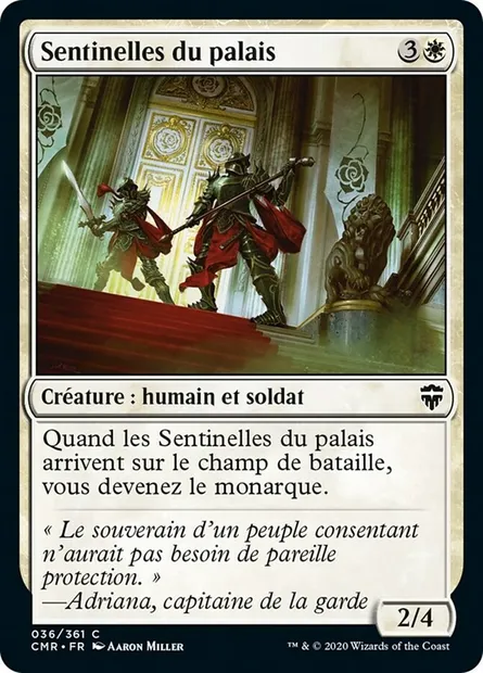 Sentinelles du palais, carte Magic CMR 36 — extension Commander Legends