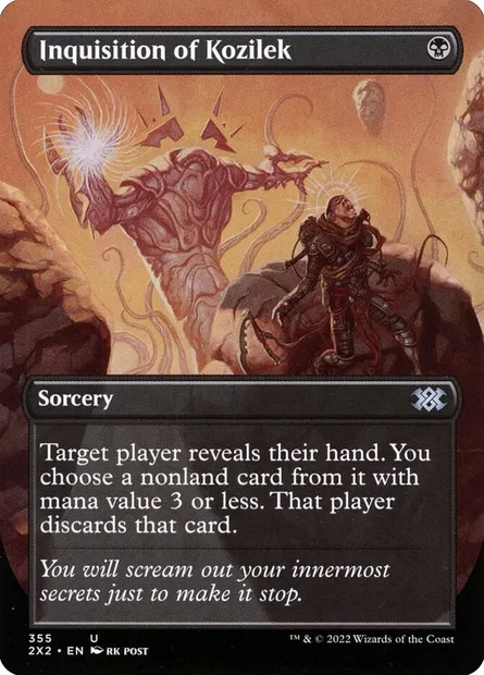 Inquisition of Kozilek, Magic card 2X2 355 — Double Masters 2022 set