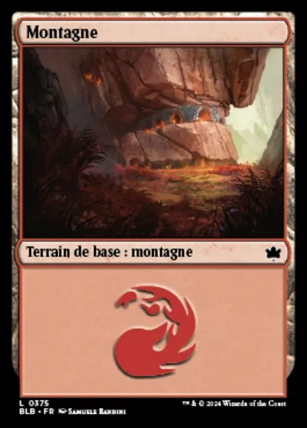 Montagne, carte Magic BLB 375 — extension Bloomburrow