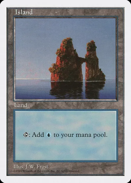 Island, Magic card 5ED 436 — Fifth Edition set