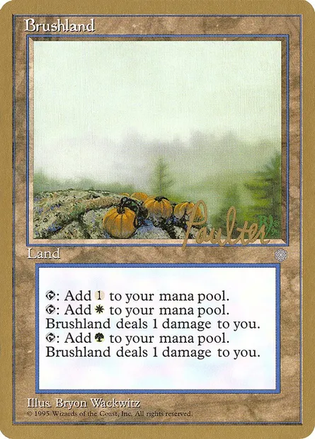 Brushland, Magic card PTC pp352 — Pro Tour Collector Set set