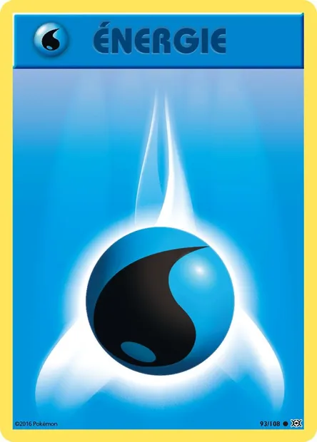 Énergie Eau, carte Pokémon EVO 93 — extension Évolutions
