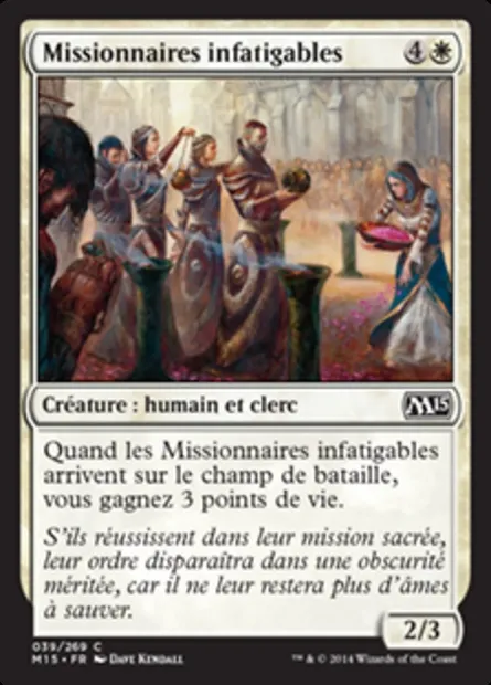 Missionnaires infatigables, carte Magic M15 39 — extension Magic 2015