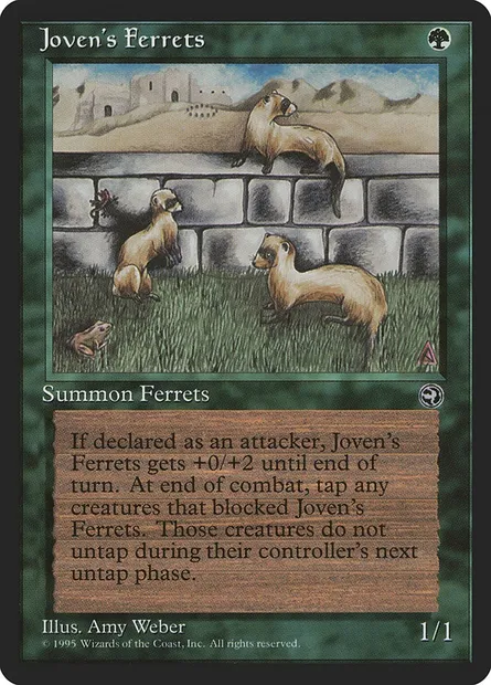 Joven's Ferrets, Magic card HML 89 — Homelands set