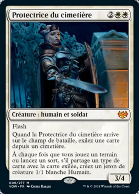 Protectrice du cimetière, carte Magic VOW 6 — extension Innistrad : noce écarlate