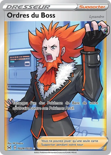 Ordres du Boss, carte Pokémon LOR TG24 — extension Origine Perdue