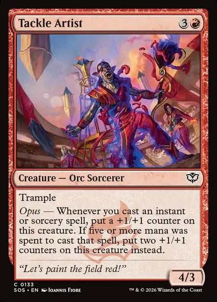 Tackle Artist, Magic card SOS 133 — Secrets of Strixhaven set