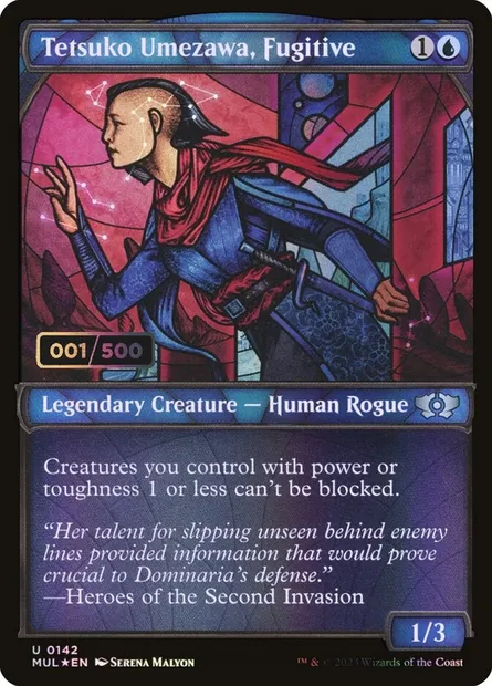 Tetsuko Umezawa, fugitive, carte Magic MUL 142z — extension Multiverse Legends