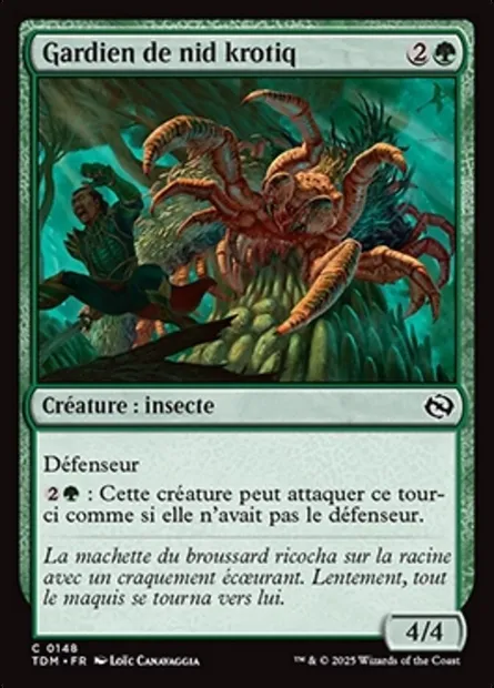 Gardien de nid krotiq, carte Magic TDM 148 — extension Tarkir: Dragonstorm