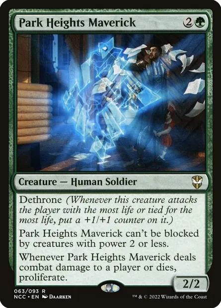 Park Heights Maverick, Magic card NCC 63 — New Capenna Commander set