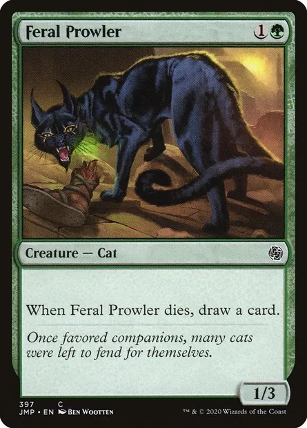 Feral Prowler, Magic card JMP 397 — Jumpstart set