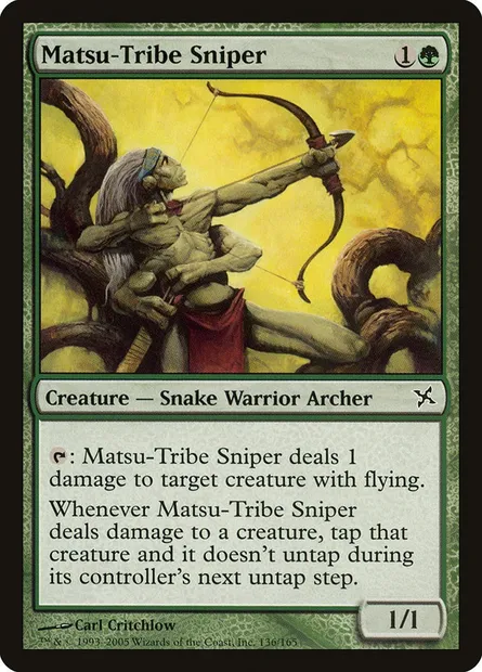 Matsu-Tribe Sniper, Magic card BOK 136 — Betrayers of Kamigawa set