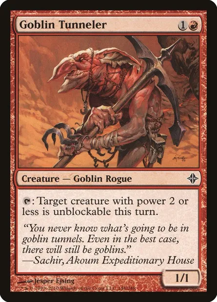 Goblin Tunneler, Magic card ROE 148 — Rise of the Eldrazi set