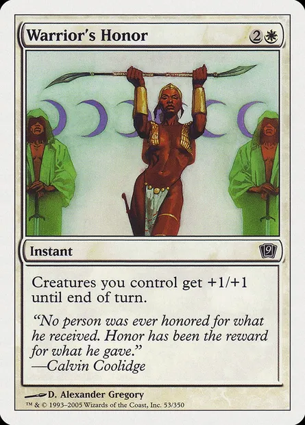 Warrior's Honor, Magic card 9ED 53 — Ninth Edition set