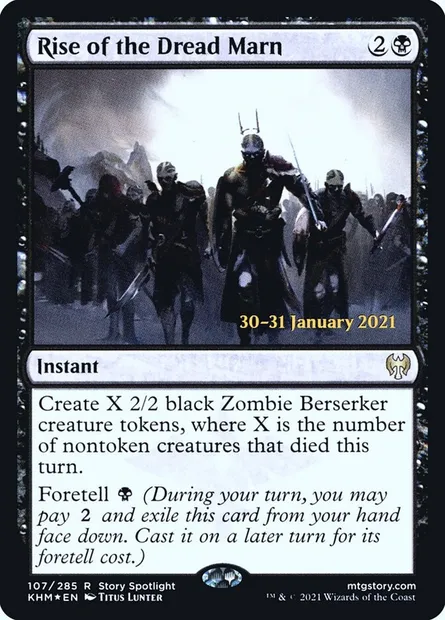 Rise of the Dread Marn, Magic card PKHM 107s — Kaldheim Promos set