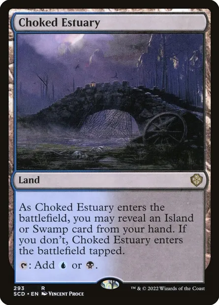 Choked Estuary, Magic card SCD 293 — Starter Commander Decks set