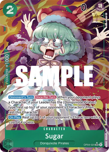 Sugar, carte One Piece OP04-024 — extension KINGDOMS OF INTRIGUE