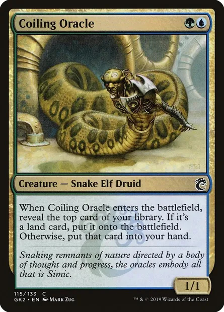 Coiling Oracle, Magic card GK2 115 — RNA Guild Kit set