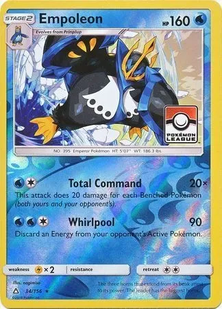 Pingoléon, carte Pokémon LGP 034 — extension League Promos