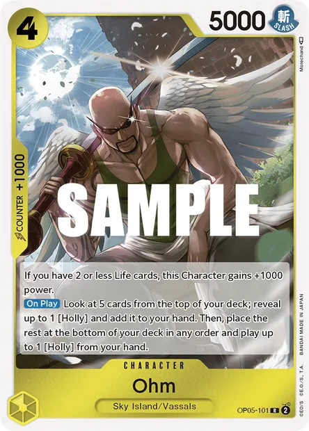 Ohm, One Piece card OP05-101 — AWAKENING OF THE NEW ERA set