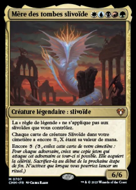 Mère des tombes slivoïde, carte Magic CMM 707 — extension Commander Masters