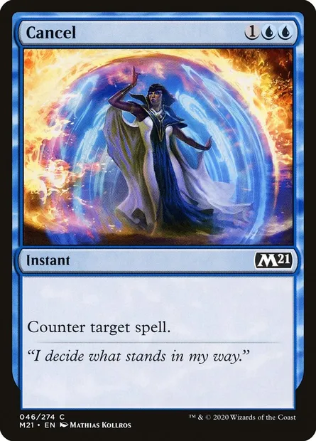 Cancel, Magic card M21 46 — Core Set 2021 set