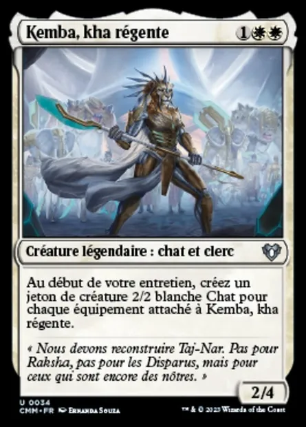 Kemba, kha régente, carte Magic CMM 34 — extension Commander Masters