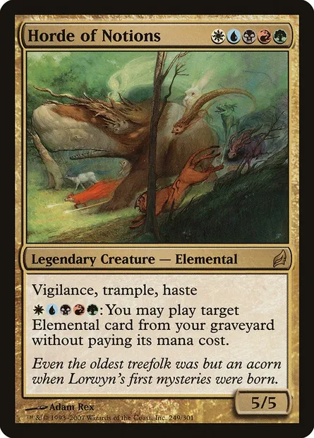 Horde of Notions, Magic card LRW 249 — Lorwyn set