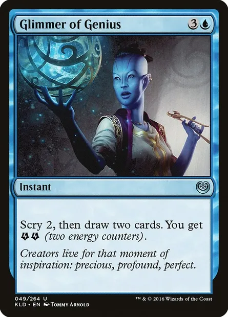 Glimmer of Genius, Magic card KLD 49 — Kaladesh set