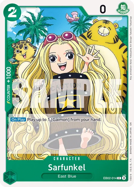 Sarfunkel, One Piece card EB02-014 — Anime 25th Collection set