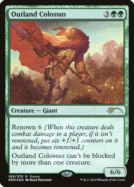 Outland Colossus, Magic card PORI 193★ — Magic Origins Promos set
