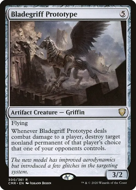 Bladegriff Prototype, Magic card CMR 300 — Commander Legends set