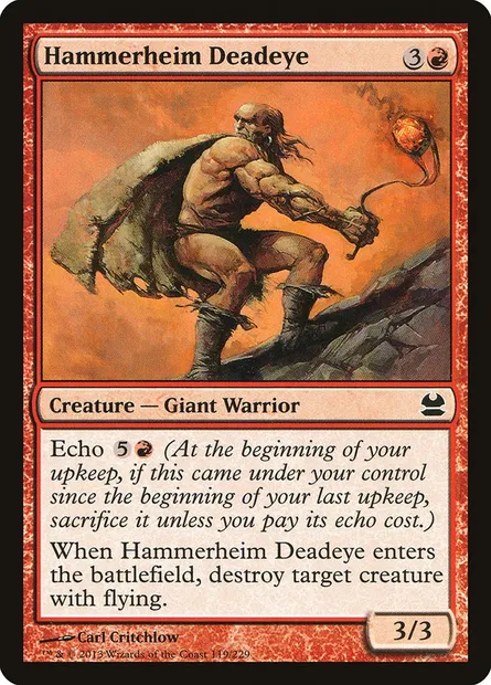 Hammerheim Deadeye, Magic card MMA 119 — Modern Masters set