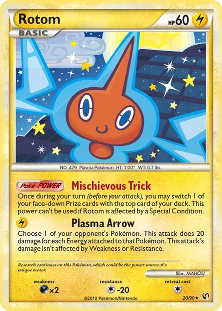 Rotom, Pokémon card UD 20 — Undaunted set