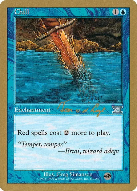 Refroidissement, carte Magic WC00 tvdl60sb — extension World Championship Decks 2000