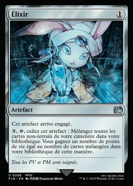 Élixir, carte Magic FIN 256 — extension Final Fantasy