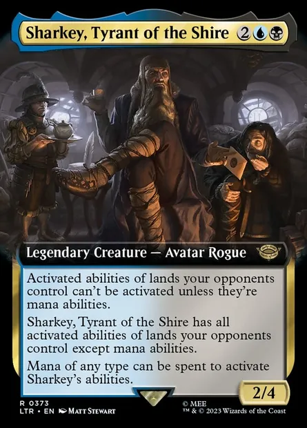 Sharkey, Tyrant of the Shire, Magic card LTR 373 — The Lord of the Rings: Tales of Middle-earth set