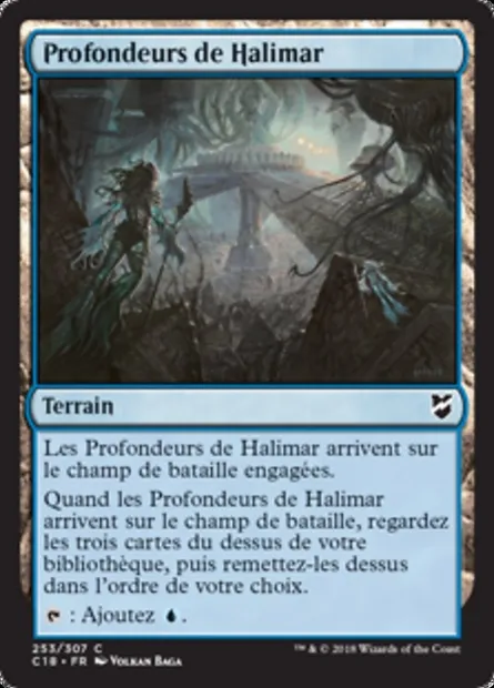 Profondeurs de Halimar, carte Magic C18 253 — extension Commander 2018