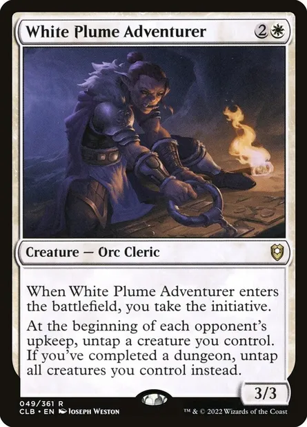 White Plume Adventurer, Magic card CLB 49 — Commander Legends: Battle for Baldur's Gate set