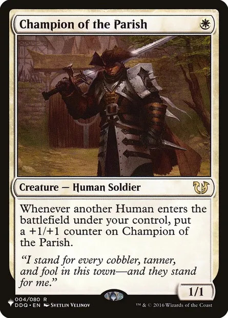 Champion of the Parish, Magic card PLST DDQ-4 — The List set