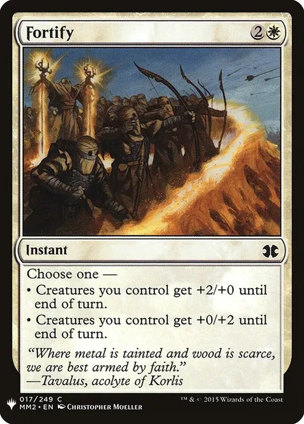 Fortify, Magic card PLST MM2-17 — The List set