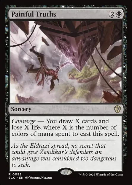 Painful Truths, Magic card ECC 82 — Lorwyn Eclipsed Commander set
