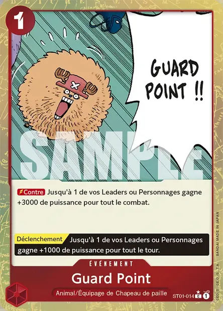 Guard Point, carte One Piece ST01-014 — extension Straw Hat Crew