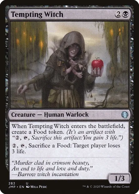Tempting Witch, Magic card JMP 283 — Jumpstart set