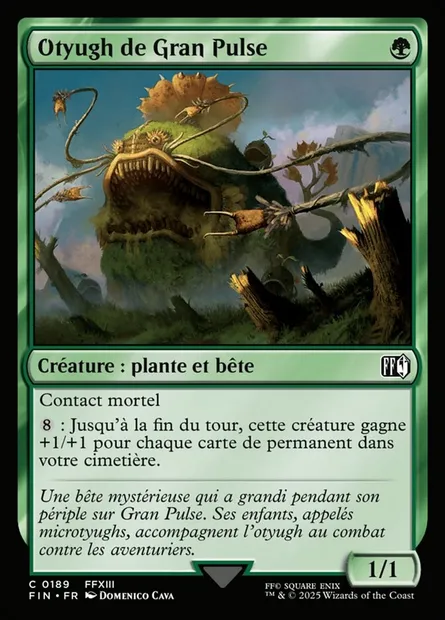 Otyugh de Gran Pulse, carte Magic FIN 189 — extension Final Fantasy