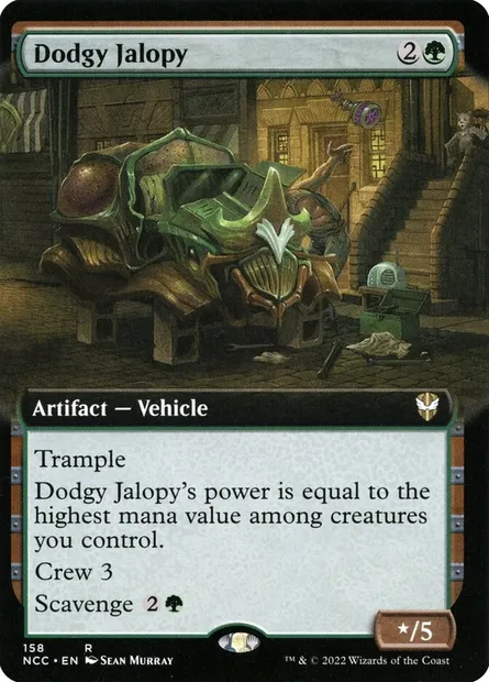 Dodgy Jalopy, Magic card NCC 158 — New Capenna Commander set