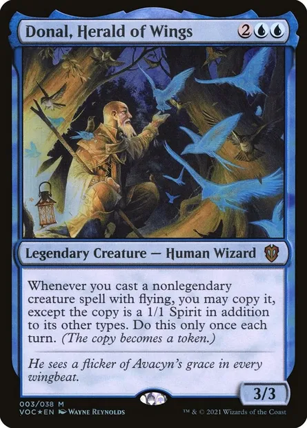 Donal, Herald of Wings, Magic card VOC 3 — Crimson Vow Commander set