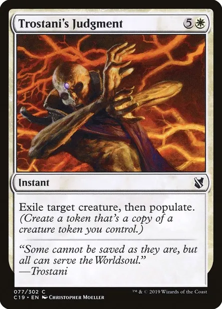 Trostani's Judgment, Magic card C19 77 — Commander 2019 set