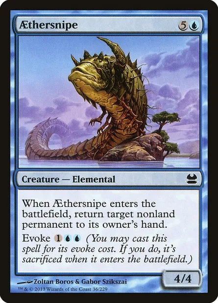 Nemrod d'Aether, carte Magic MMA 36 — extension Modern Masters