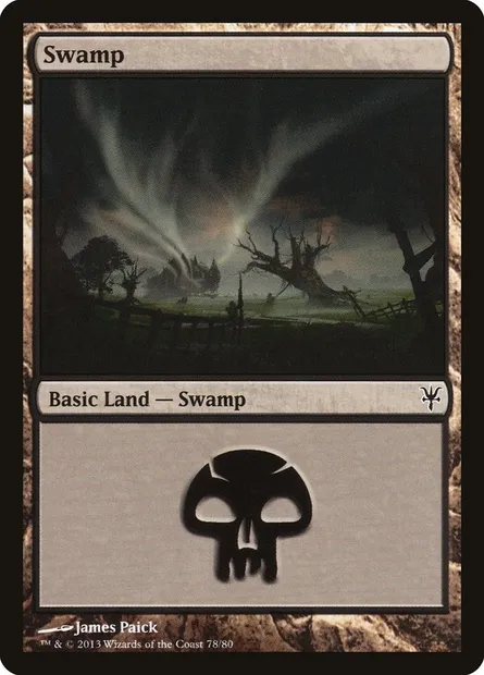 Swamp, Magic card DDK 78 — Duel Decks: Sorin vs. Tibalt set